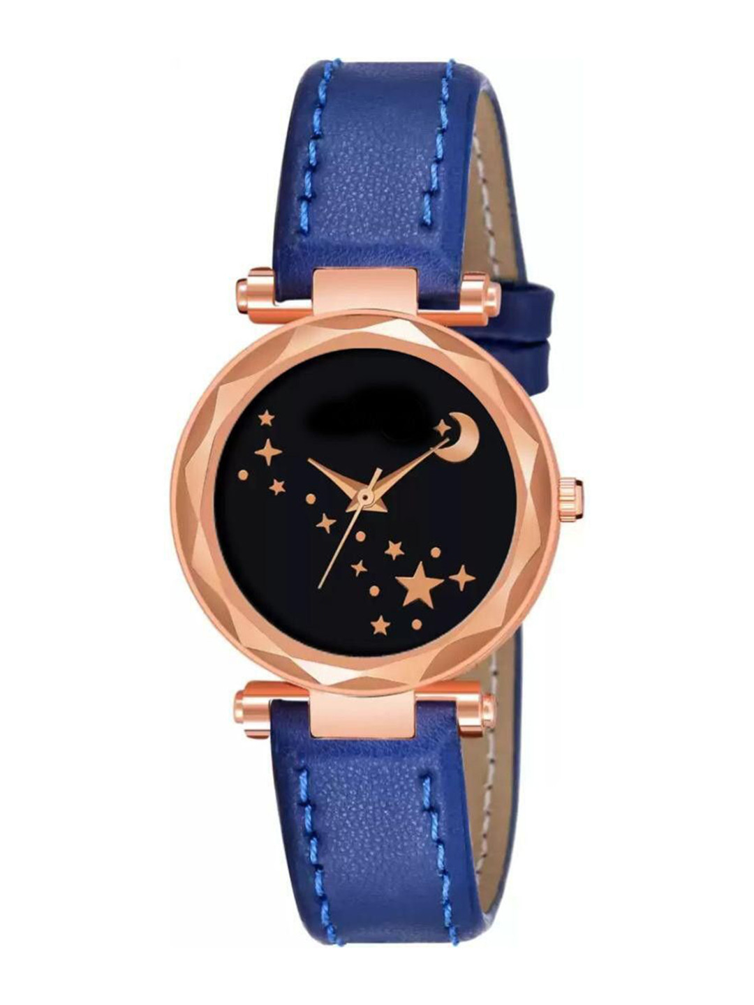 Miss Perfect Women Embellished Dial & Leather Textured Straps Analogue Watch Cvv20