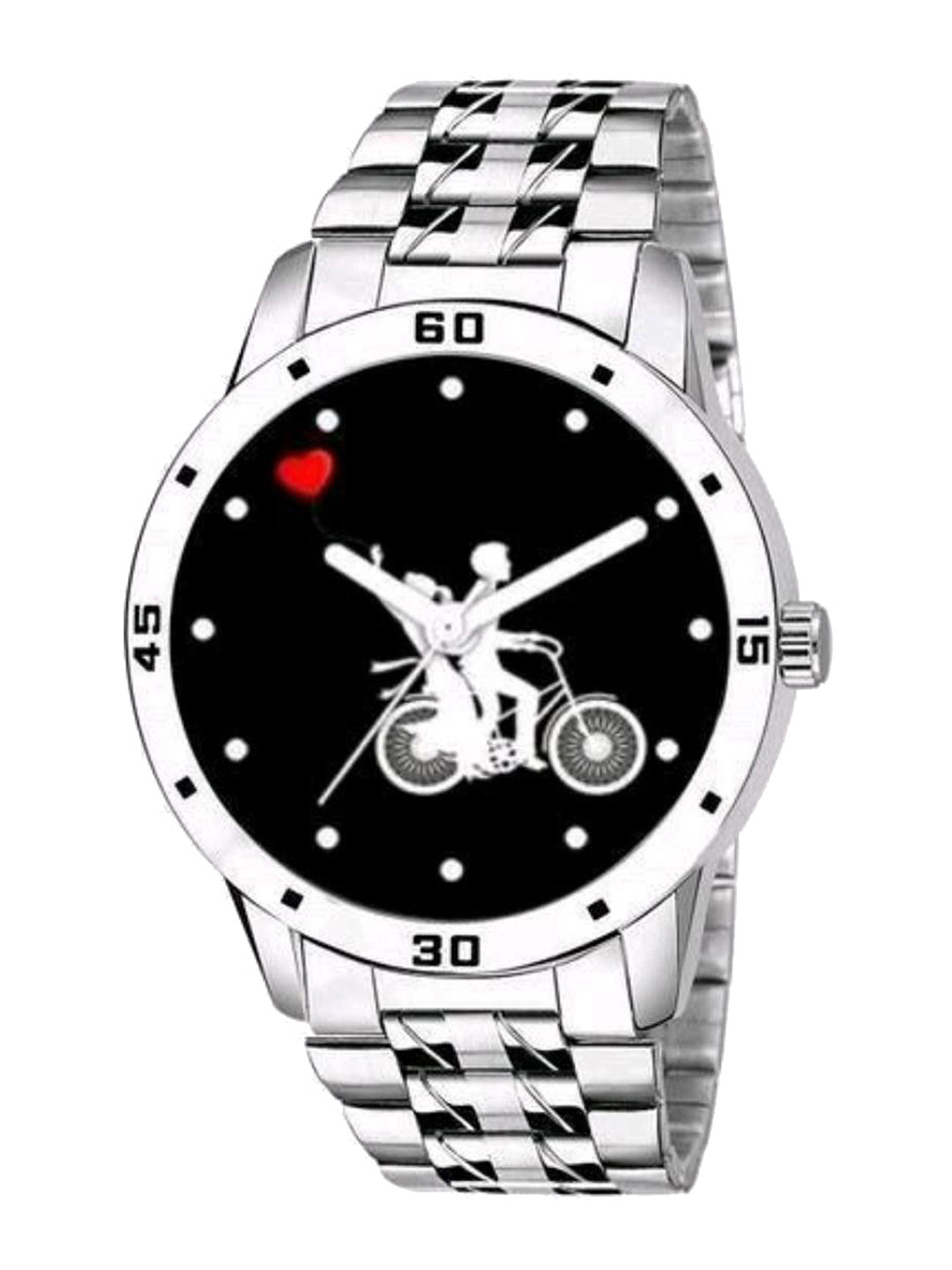 Miss Perfect Men Round Printed Dial & Bracelet Style Straps Analogue Watch NPSF56