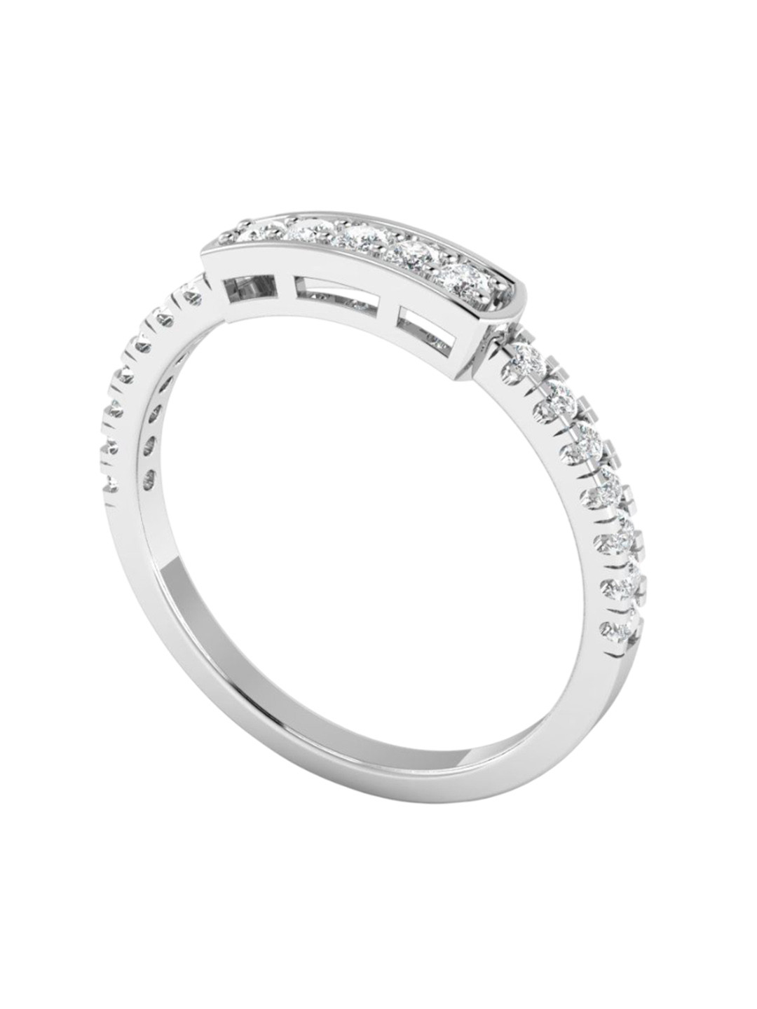 SHINE ETERNAL 14KT Lab Grown Diamond Radiant Grace Ring - 1.4 g