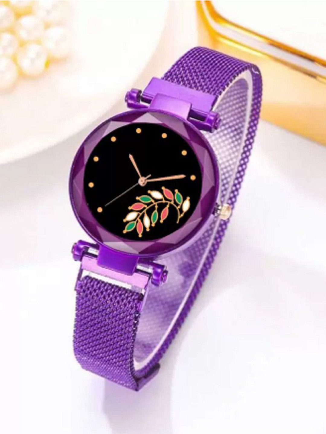 Miss Perfect Women Printed Dial & Bracelet Style Straps Analogue Watch LJ125