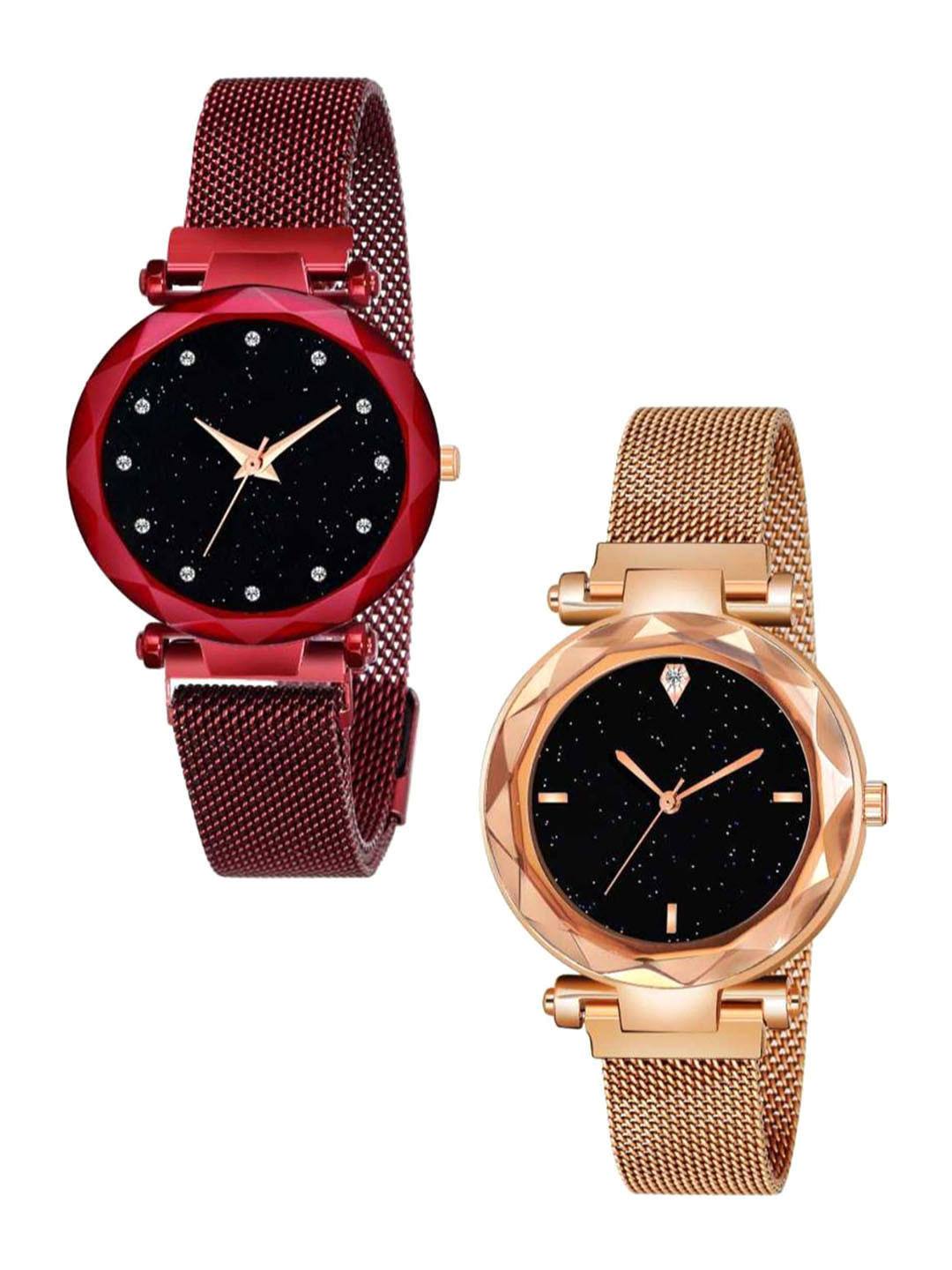 Miss Perfect Women Set of 2 Bracelet Style Straps Analogue Watch PayM246