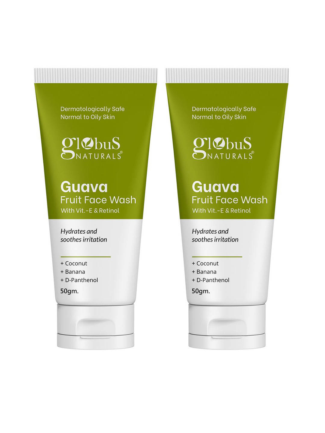 Globus naturals Set Of 2 Guava Fruit Face Wash- 50 g Each