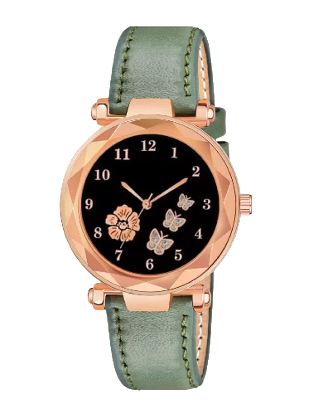 Miss Perfect Women Printed Dial & Leather Straps Analogue Watch QE11