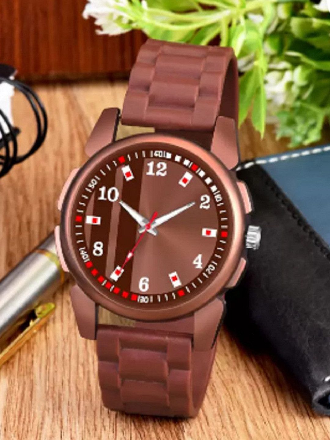 Miss Perfect Men Round Dial & Bracelet Style Straps Analogue Watch AC97