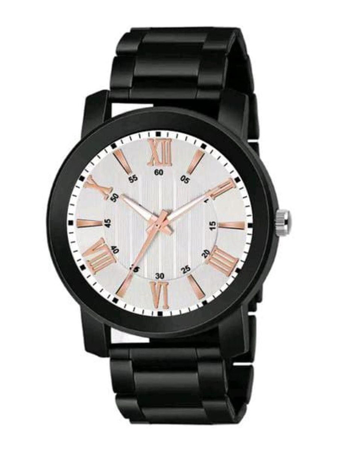Miss Perfect Men Patterned Dial & Bracelet Style Straps Analogue Watch NPSF2