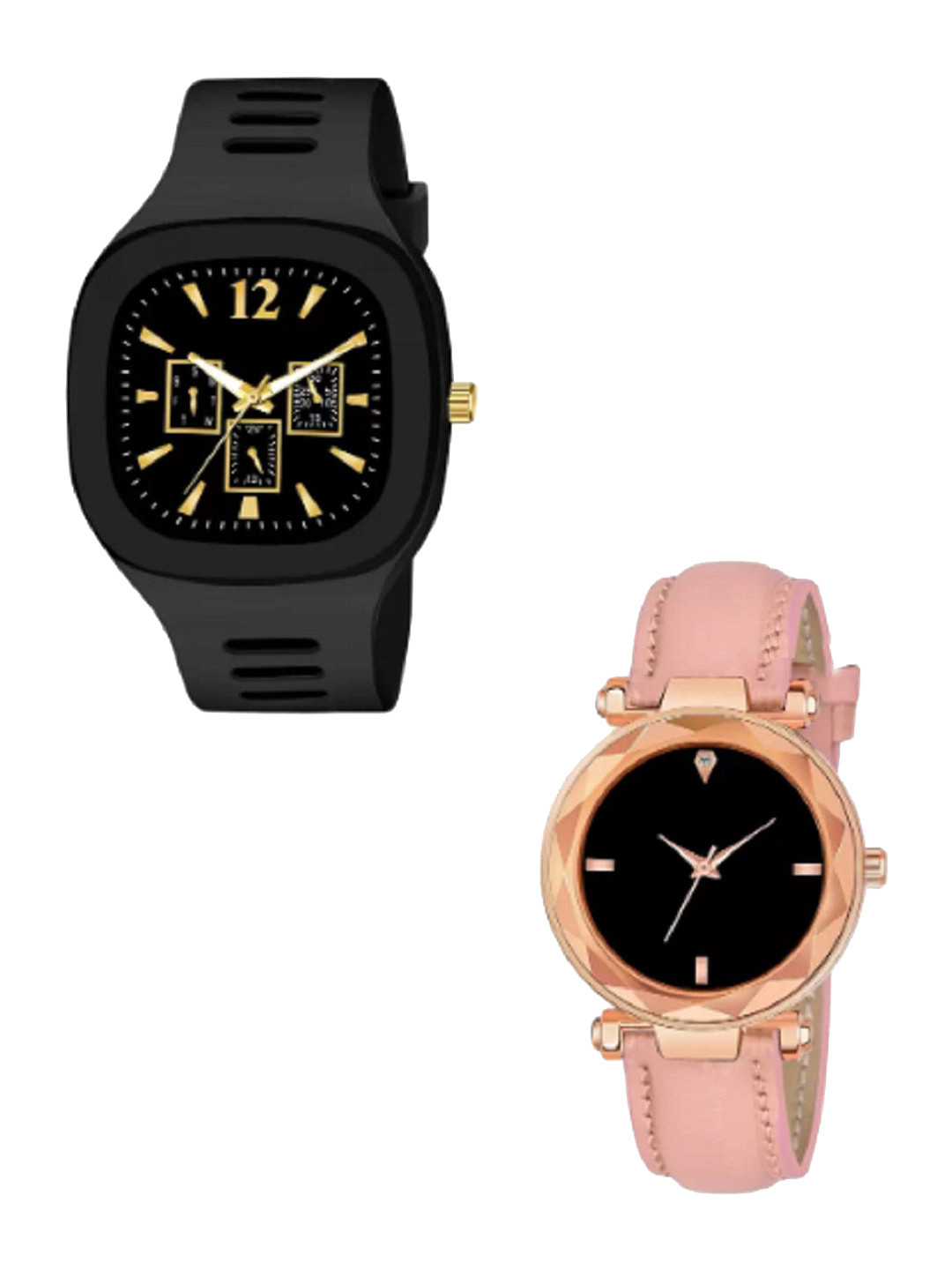 Miss Perfect Unisex Dial & Leather Straps Analogue Watch LJ274