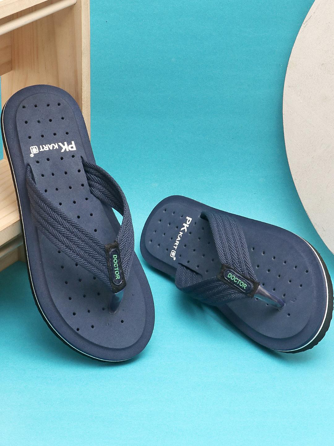 PKKART Men Blue EVA Thong Flip-Flops