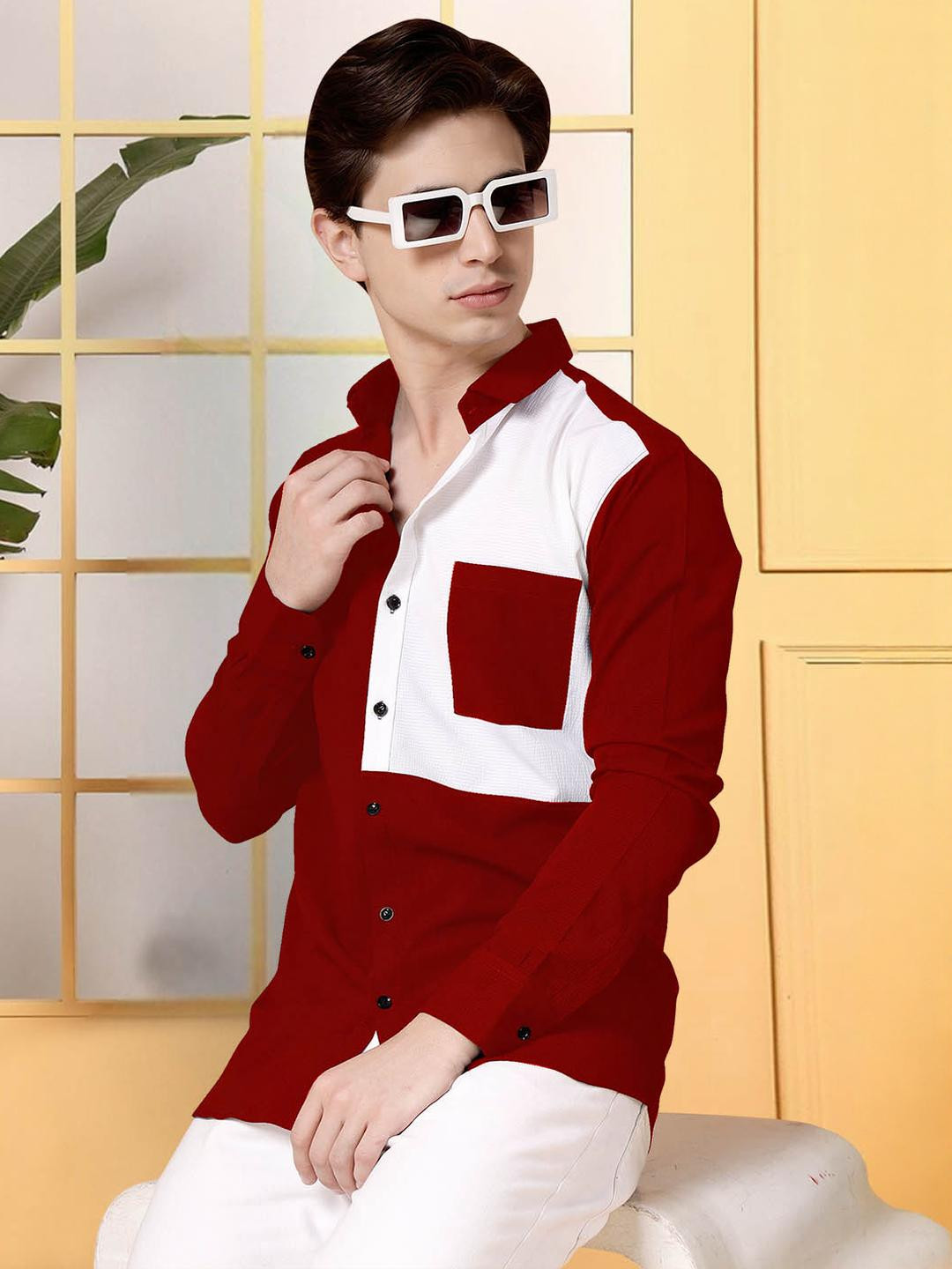 Moda Rapido Men Multi Polycotton Casual Shirts