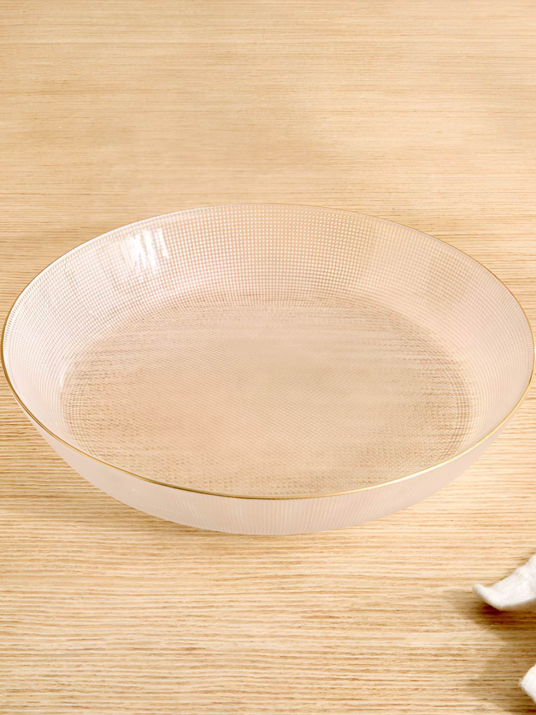 Home Centre Transparent Glass Easy to Clean Serving Bowl