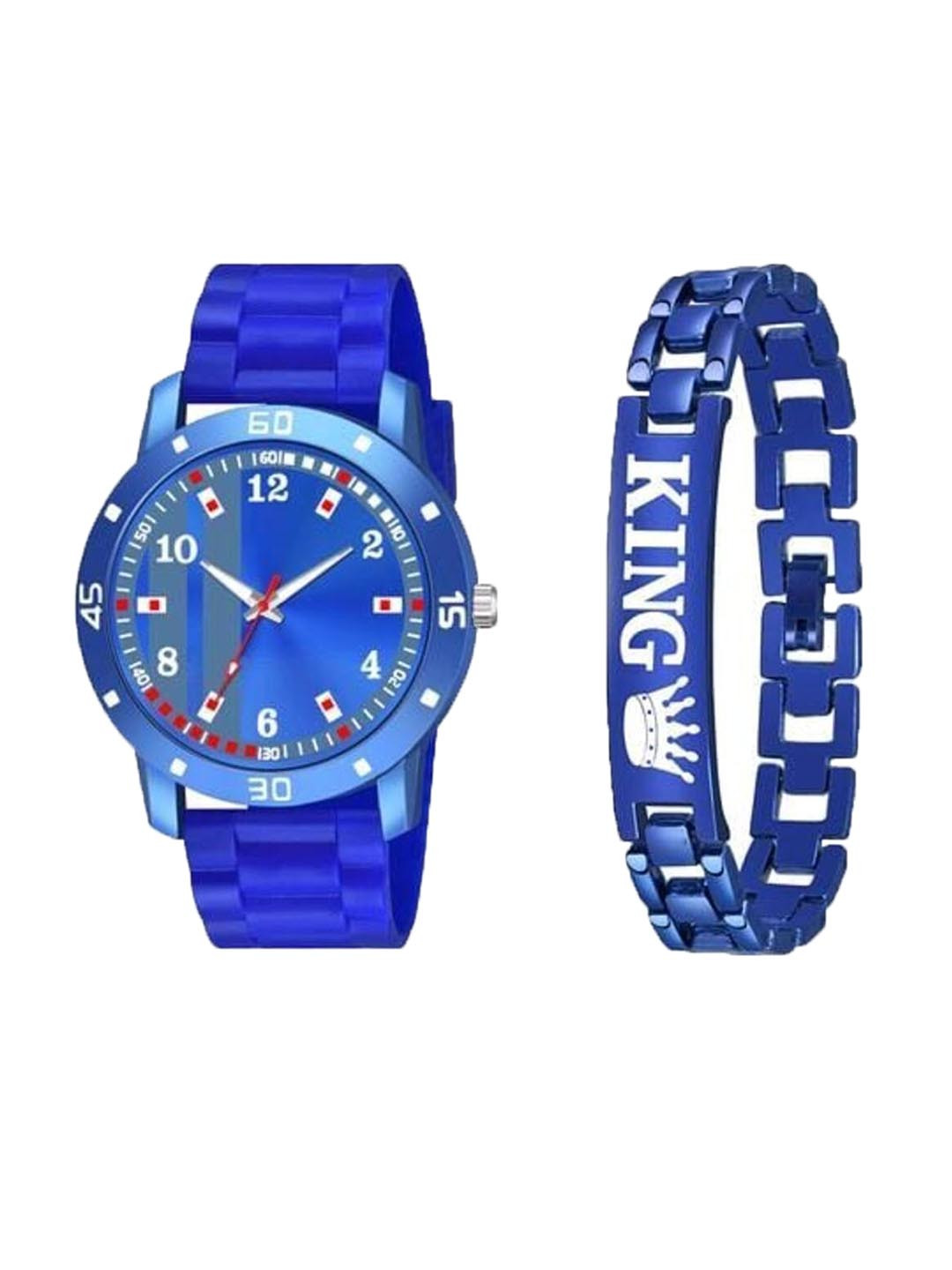 Miss Perfect Men Analogue Watch With Bracelet Gift Set ACC113
