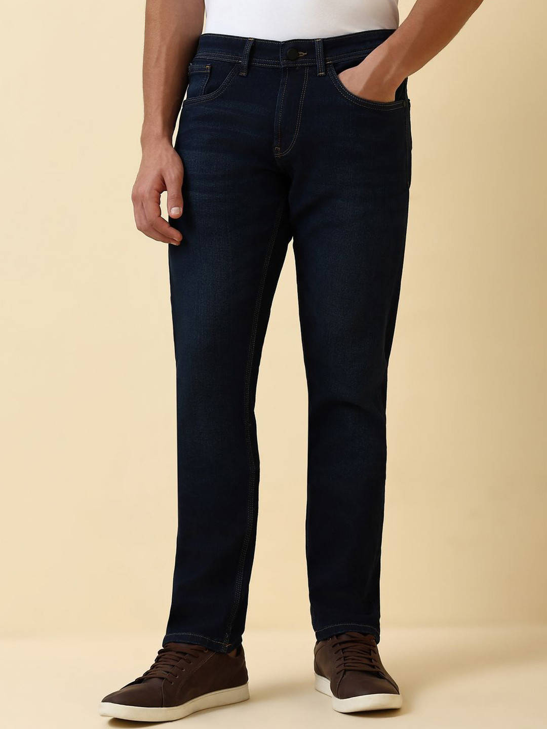 Allen Solly Men Slim Fit Mid-Rise Jeans