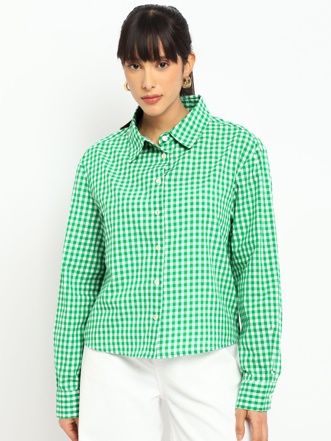 theulluu.com Checked Spread Collar Shirts