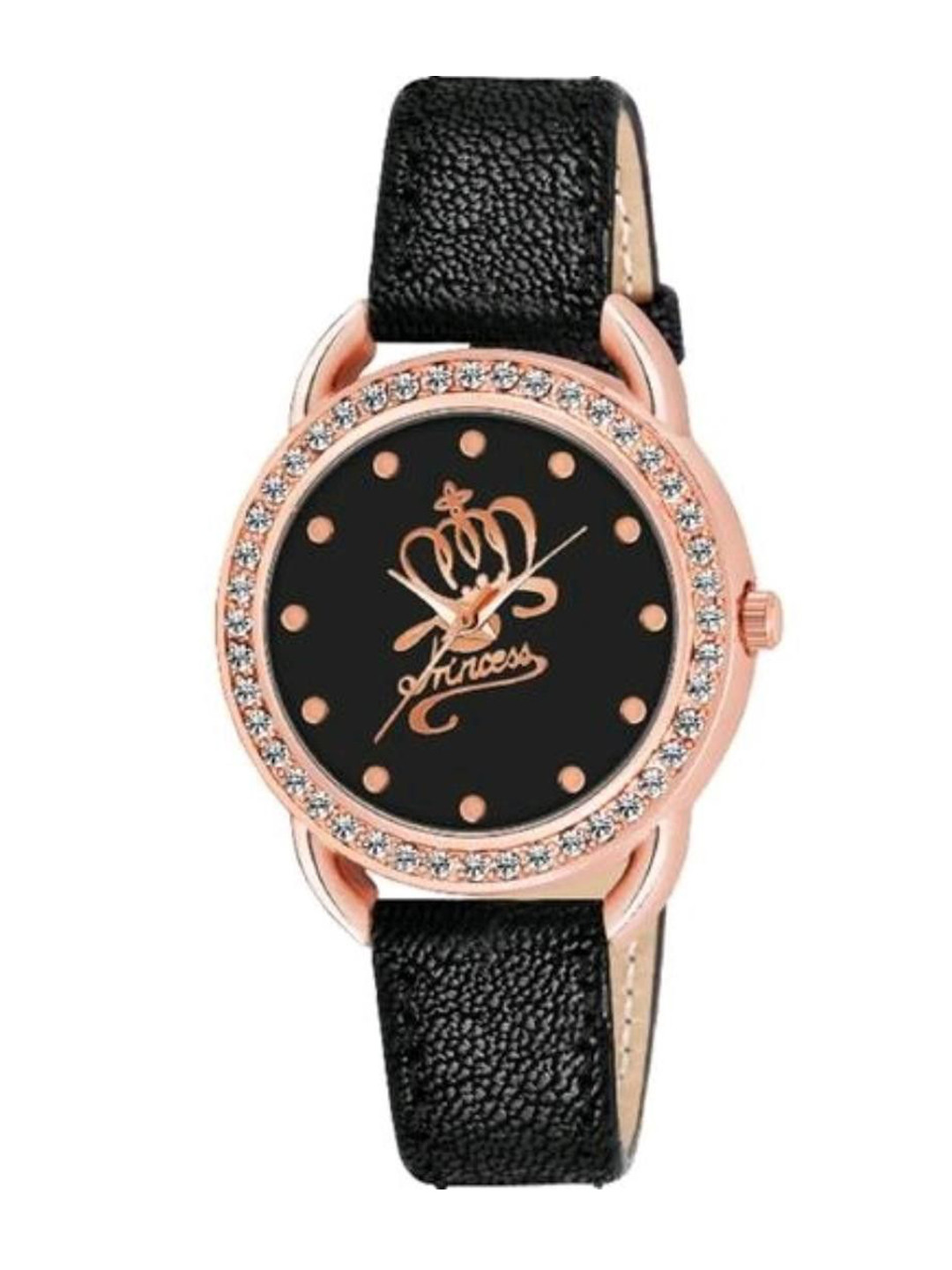 Miss Perfect Women Embellished Dial & Leather Straps Analogue Watch Cvv25