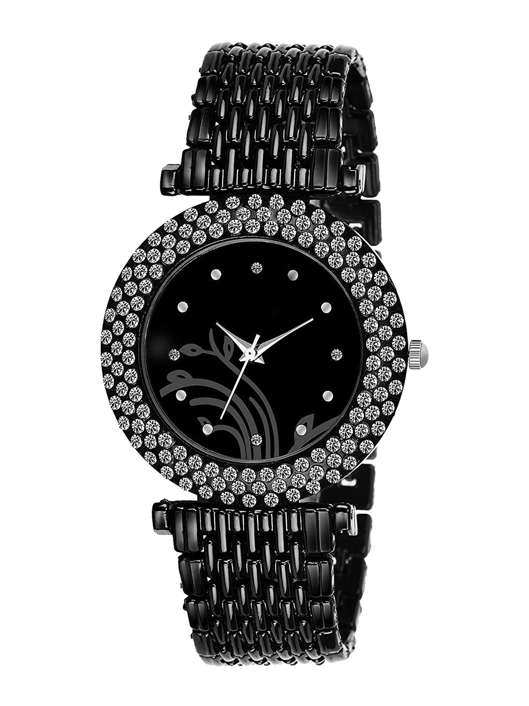 Miss Perfect Women Embellished Dial & Bracelet Style Straps Analogue Watch ar1123