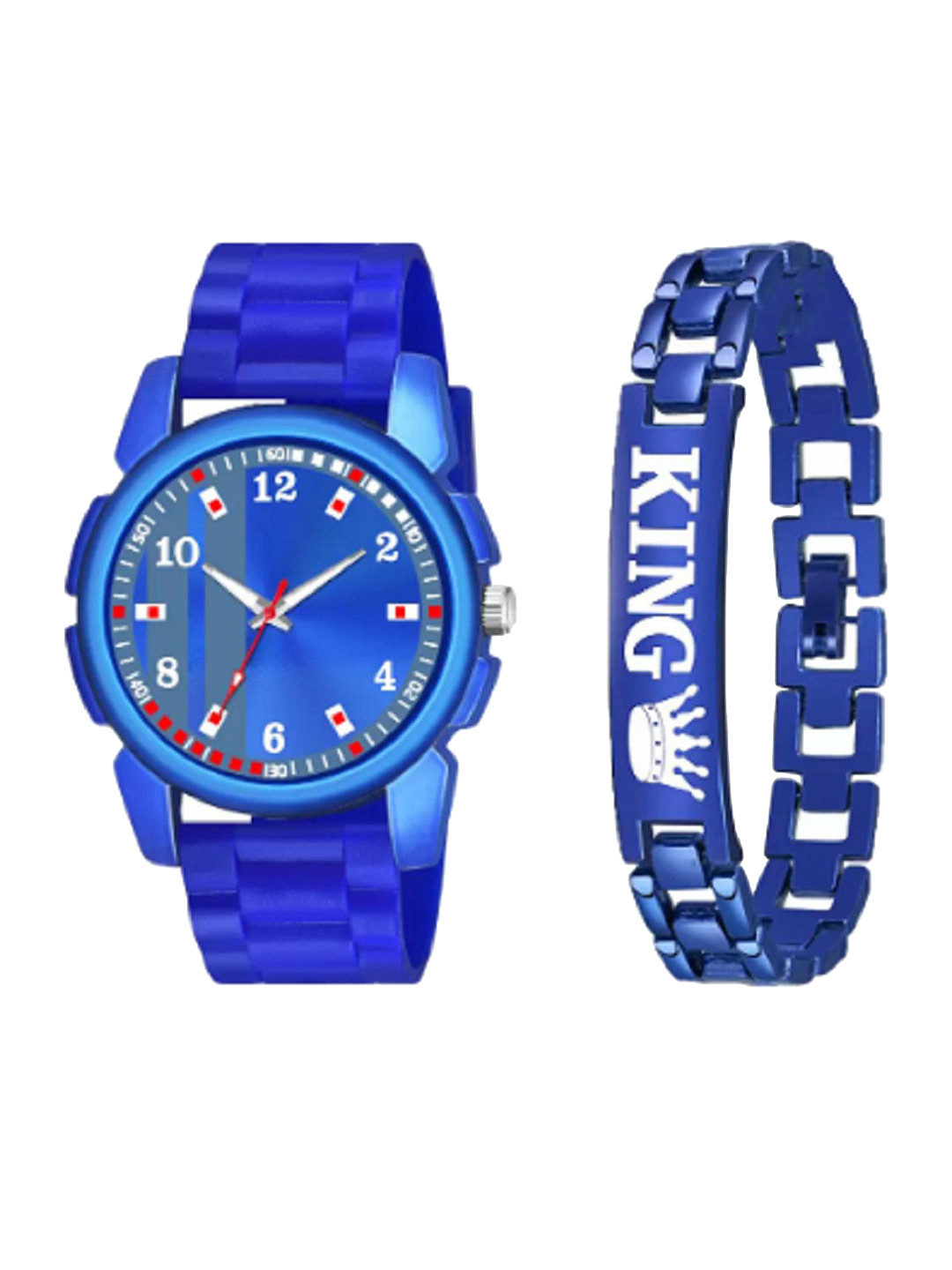 Miss Perfect Men Watch and Bracelet Watch Gift Set AC99