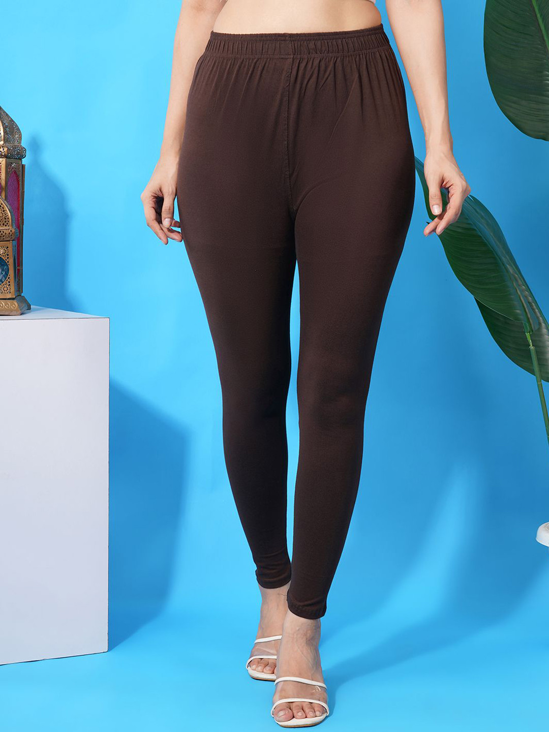 LEGITLOOKS Mid-Rise Ankle-Length Leggings