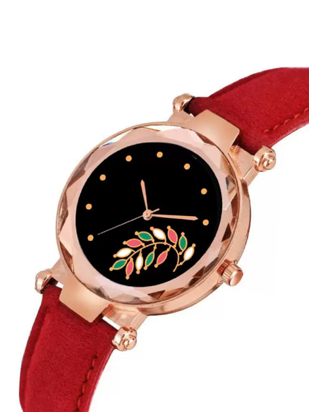 Miss Perfect Women Printed Dial & Leather Straps Analogue Watch LJ107