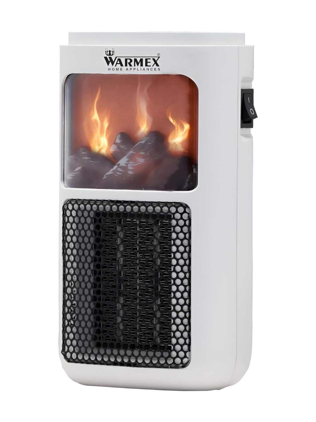 Warmex Home Appliances Black & White Mini Bonfire Room Heater 400W