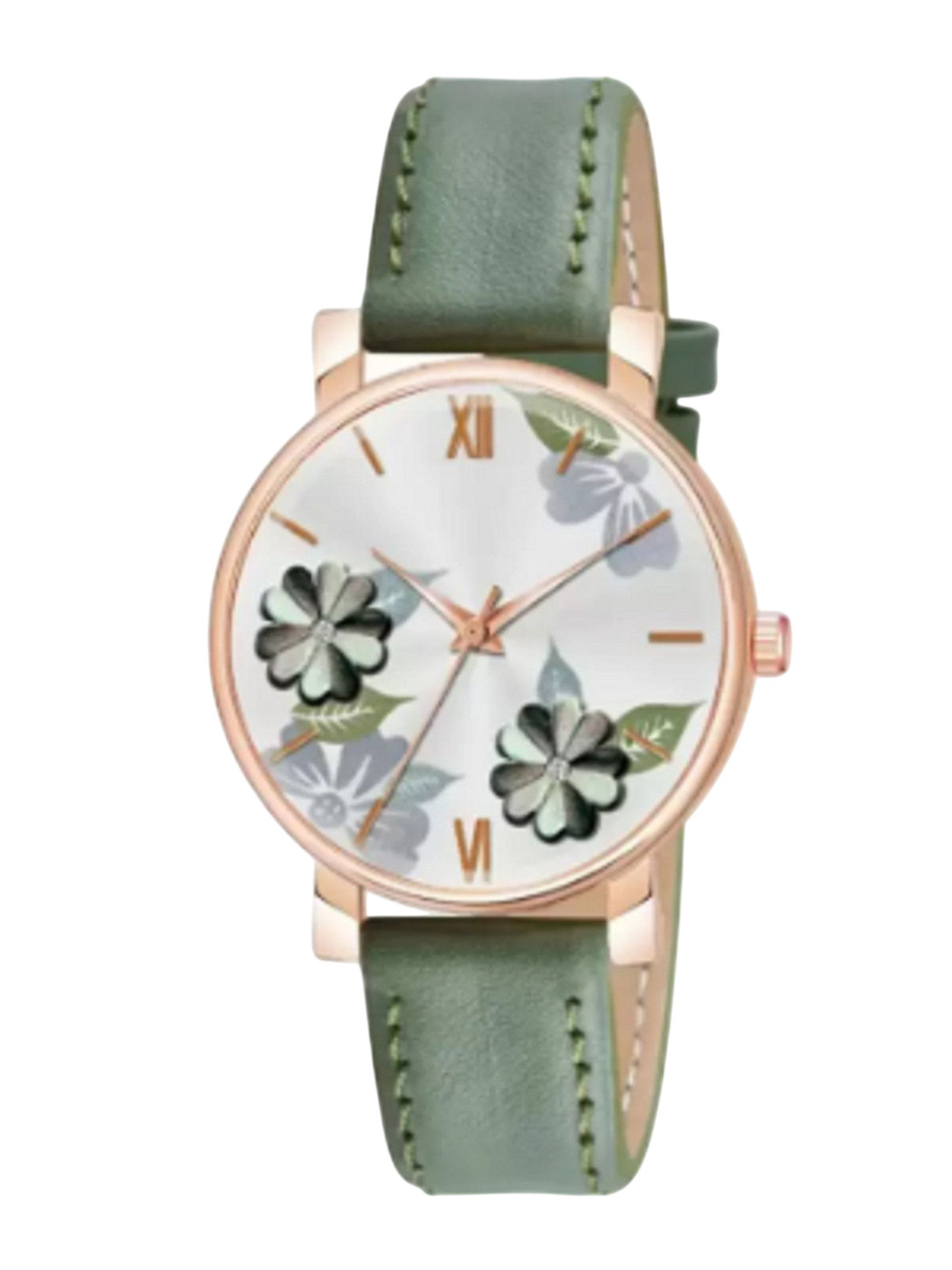 Miss Perfect Women Printed Dial & Leather Straps Analogue Watch LJ441