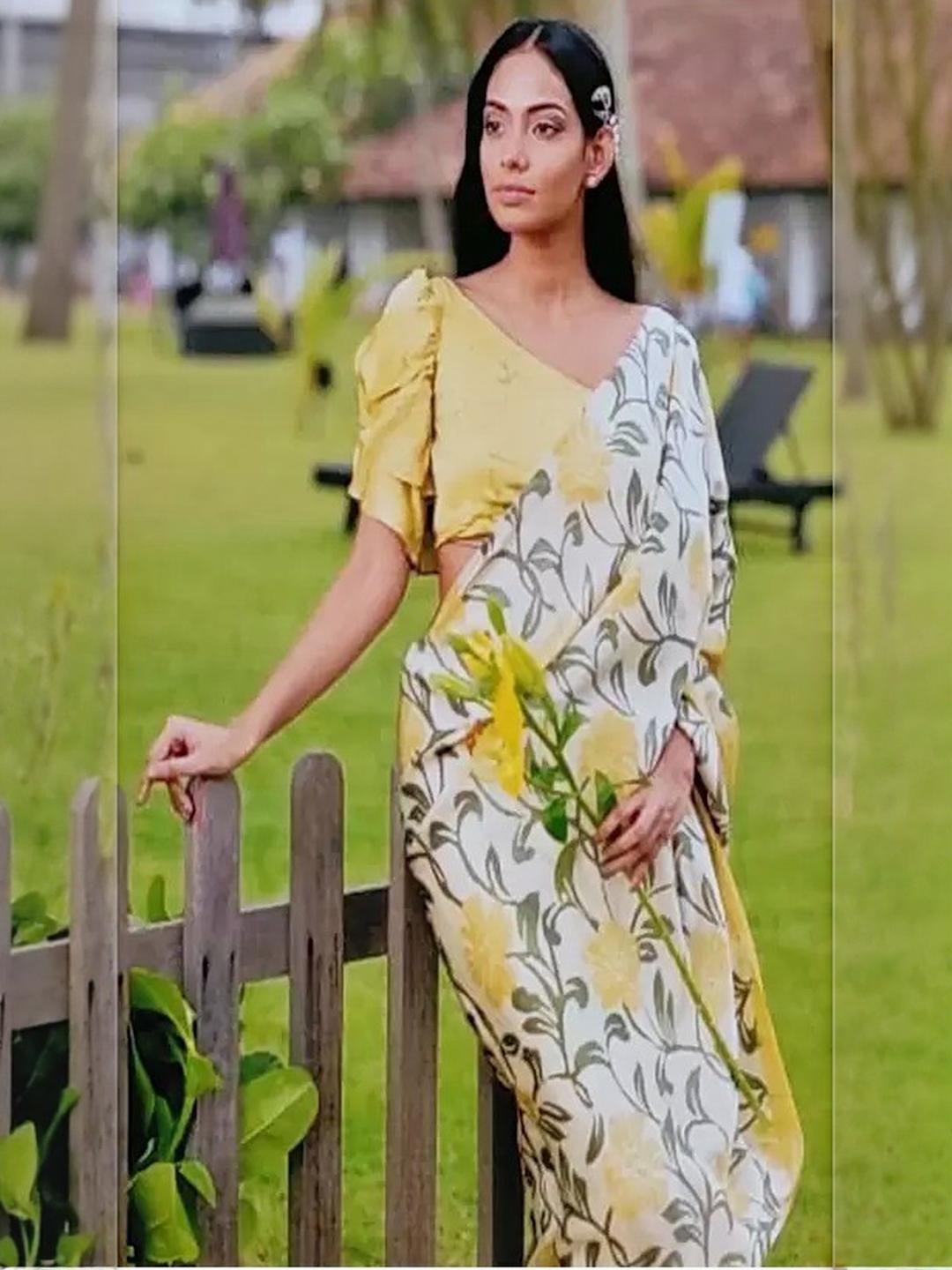 Pinkcity Trade World White Pure Cotton Ikat Sarees