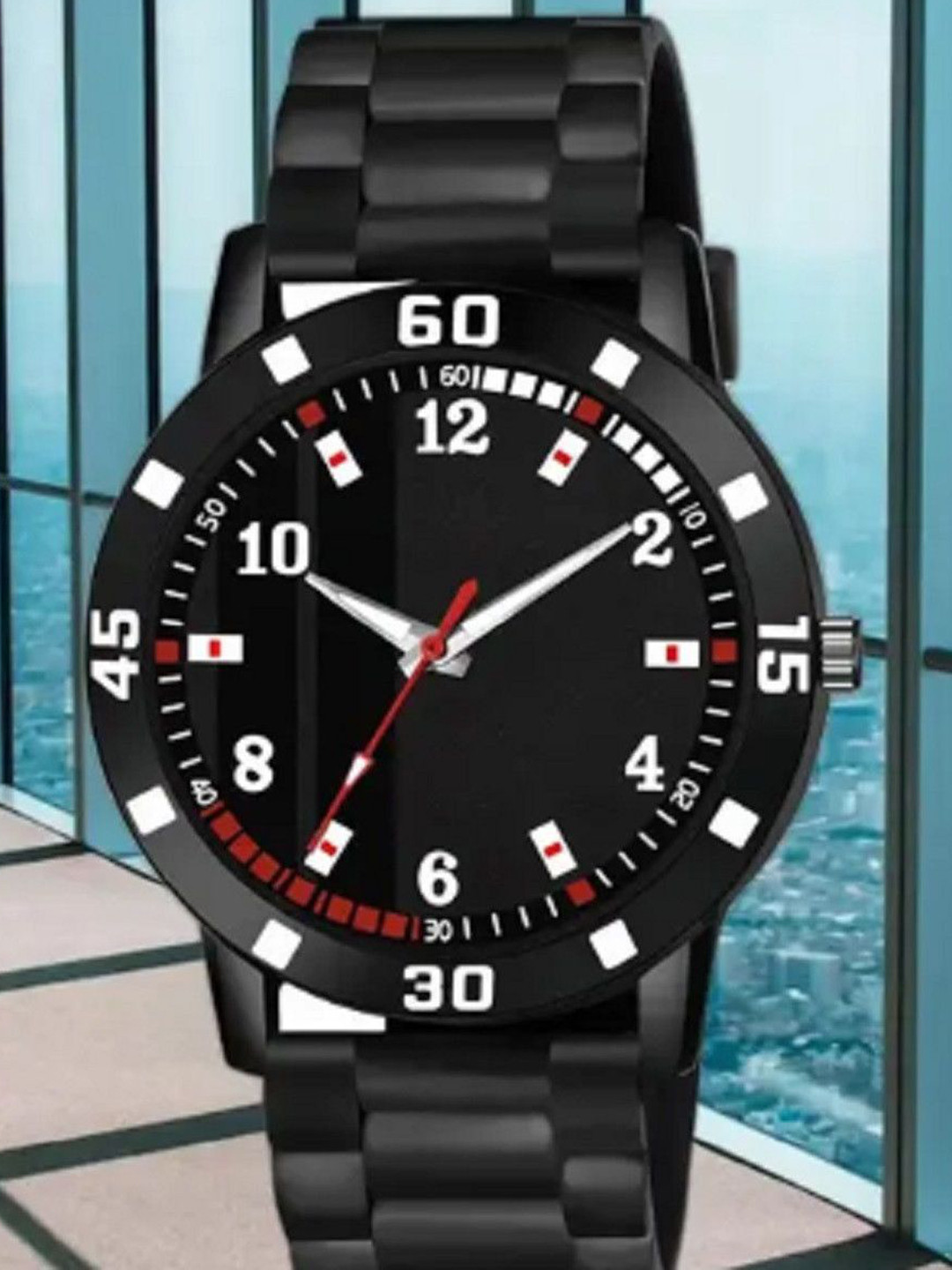 Miss Perfect Men Printed Dial & Bracelet Style Straps Analogue Watch SCC344