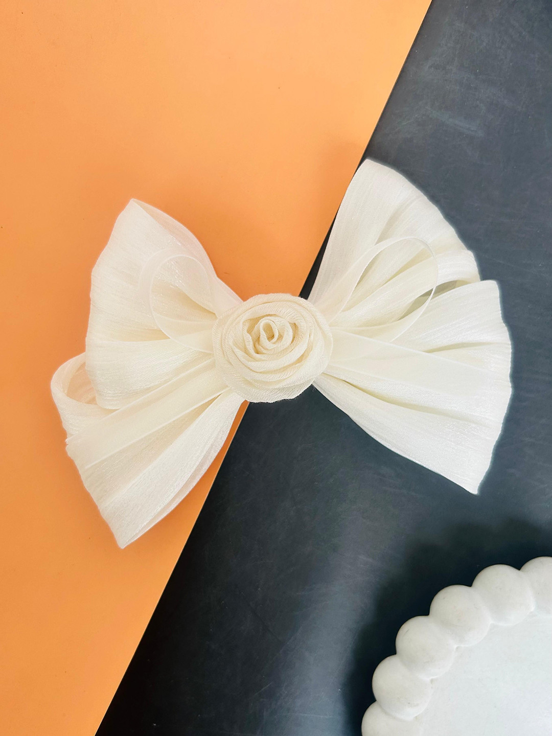 Radhya Accessories Women Rosy Garden Hair Bow Accessory Set