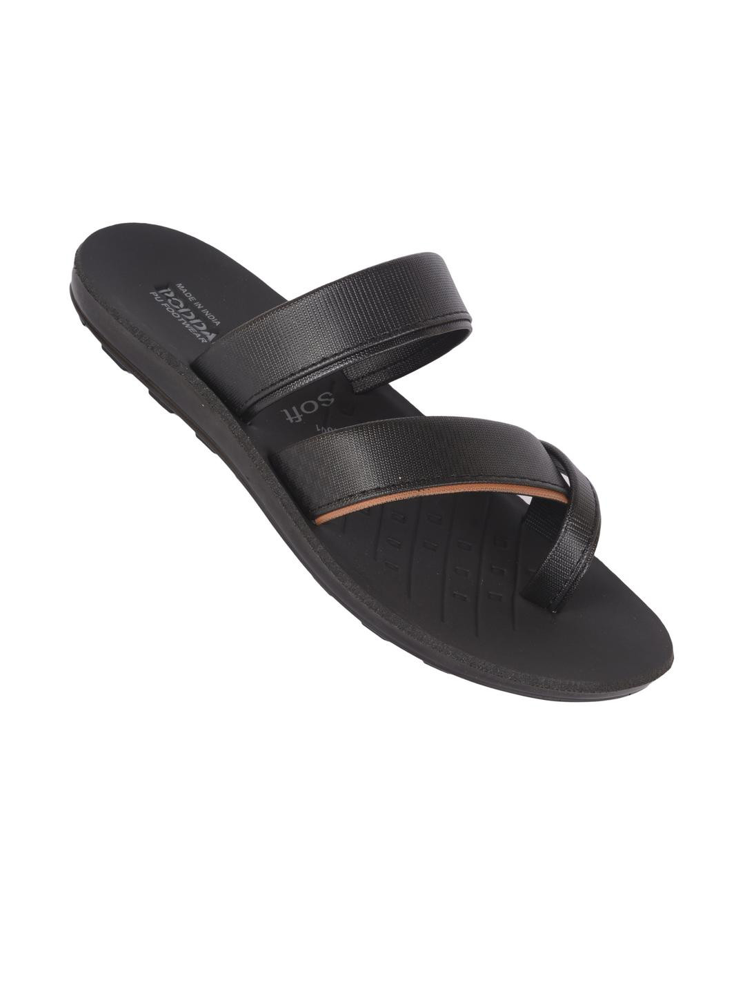 Poddar Men Ethnic  Dual Strap Slippers with Anti-Slip Sole