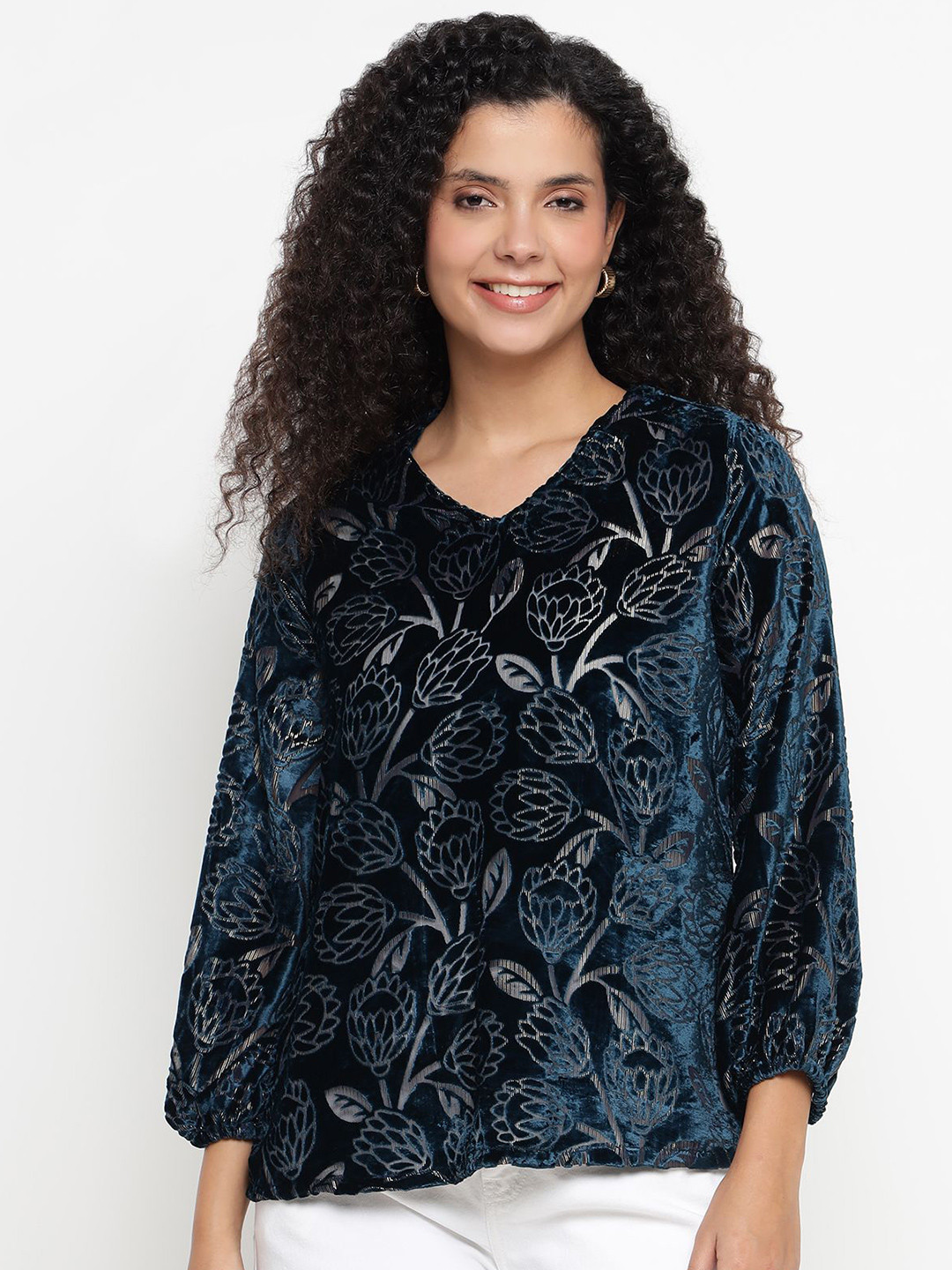 theulluu.com Burnout summer Velvet Top
