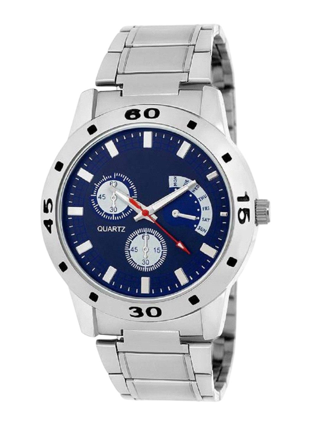 Miss Perfect Men Textured Dial & Bracelet Style Straps Analogue Watch aa142