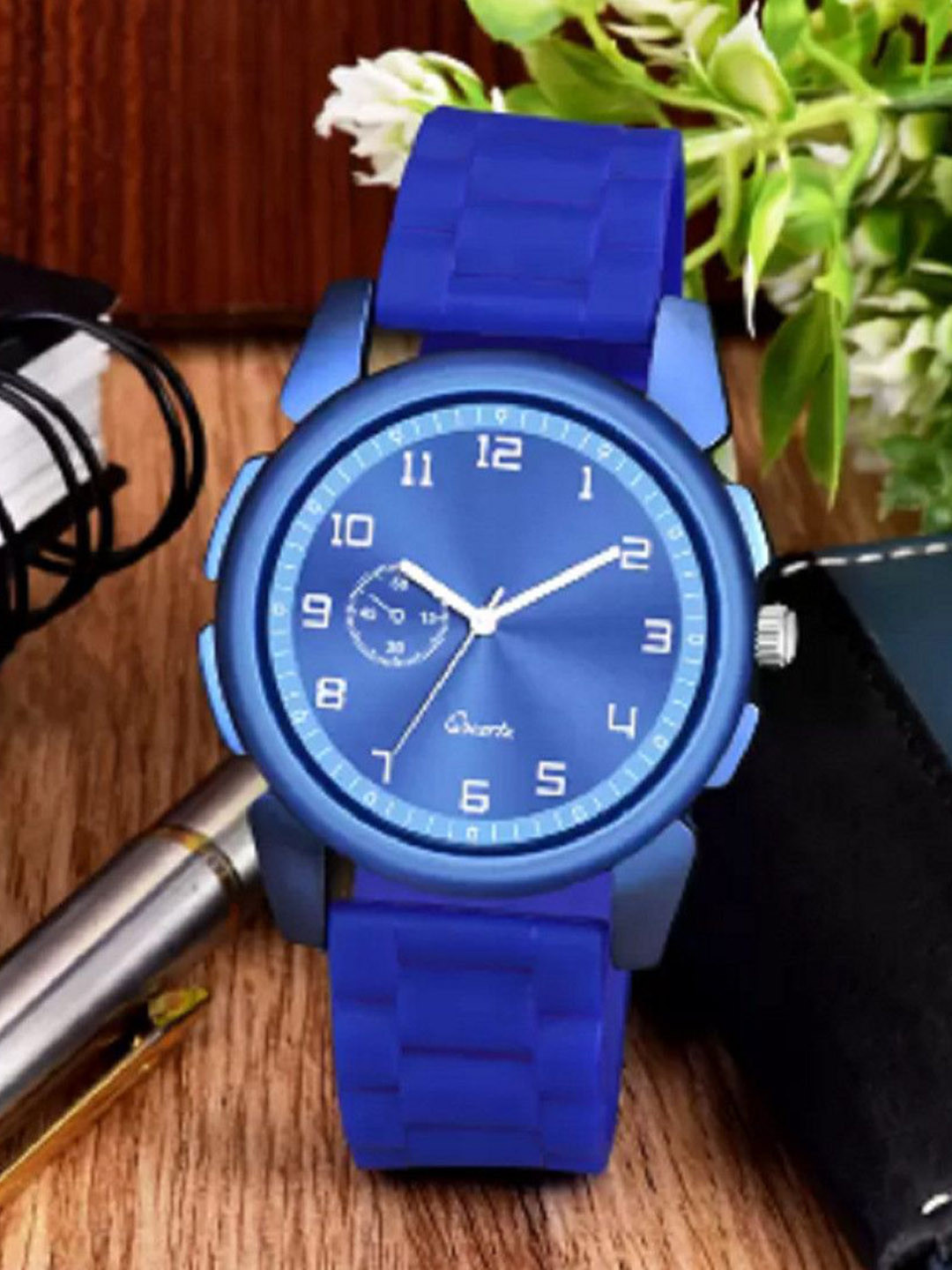 Miss Perfect Men Round Dial & Braided Straps Analogue Watch AC108