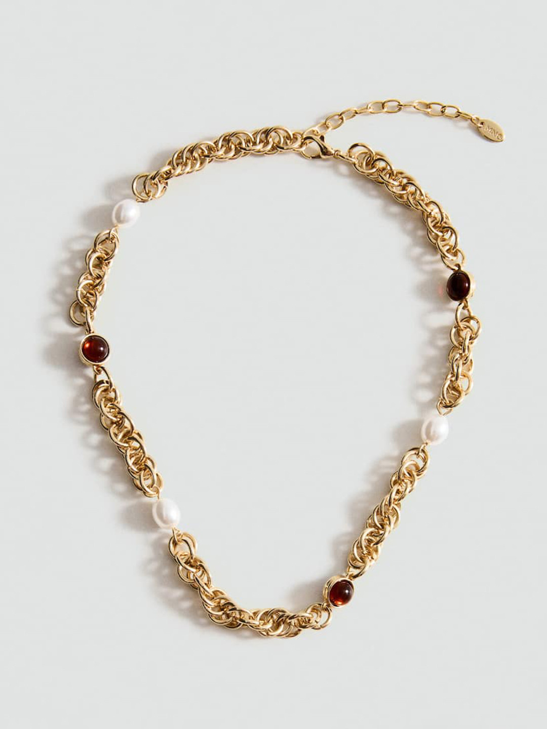 MANGO Artificial Stones Statement Necklace