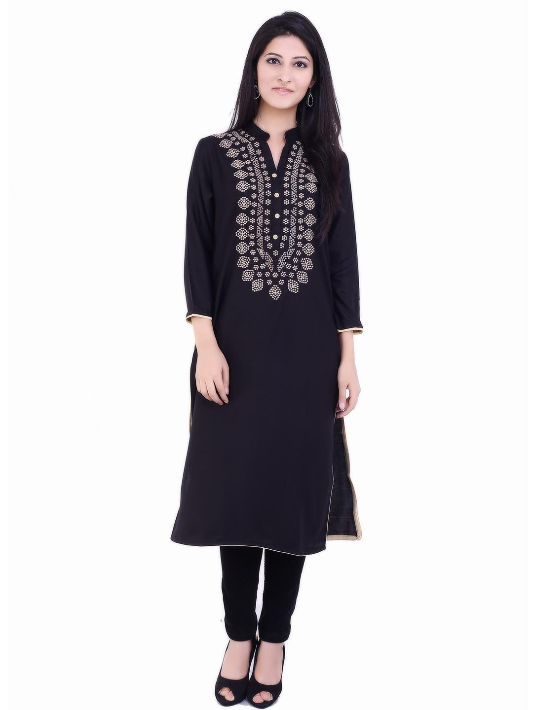 Inara Robes Women Embroidered Rayon Kurta