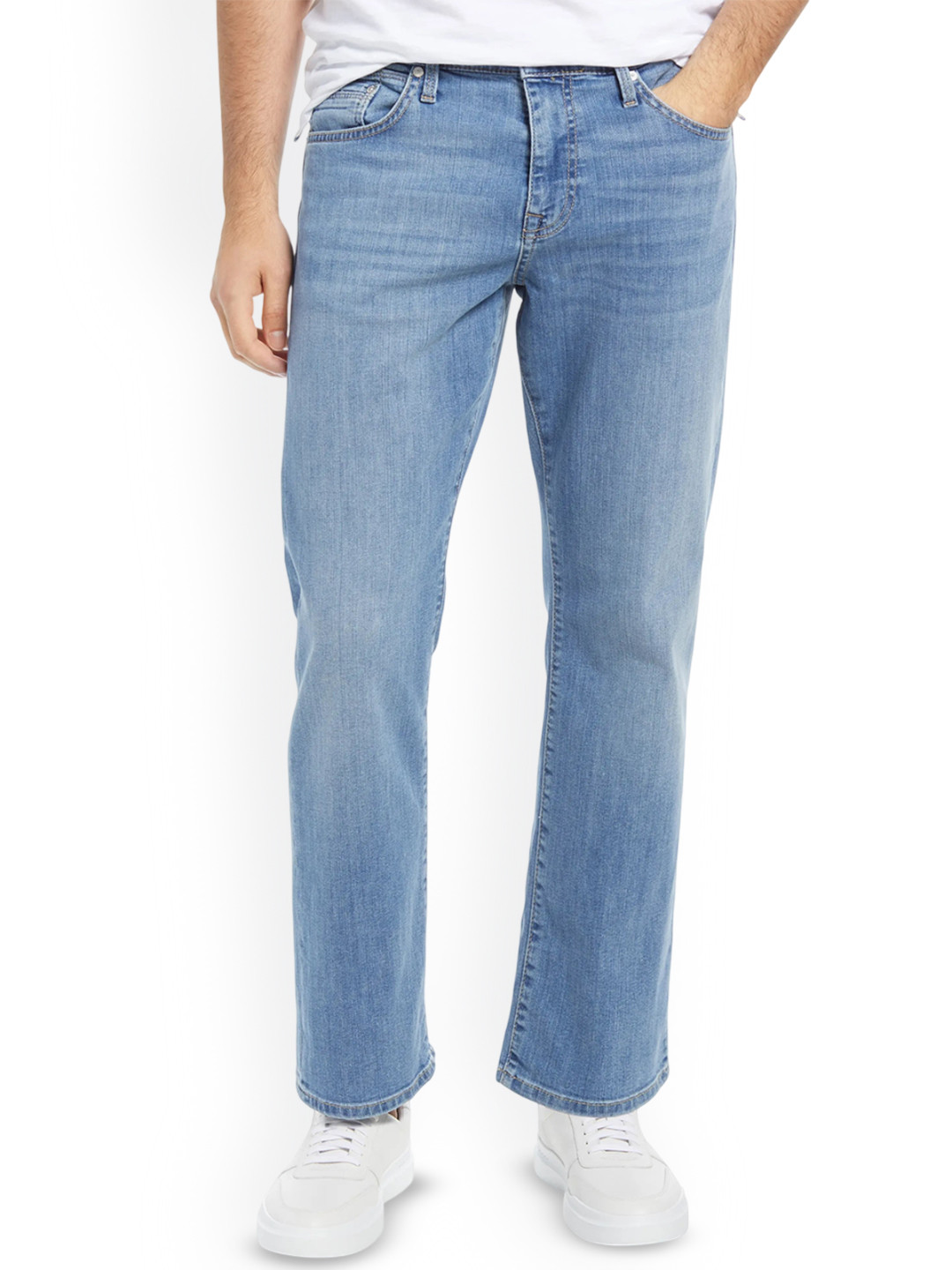 STEPLE DENIMS Men Relaxed Fit High-Rise Light Fade Jeans