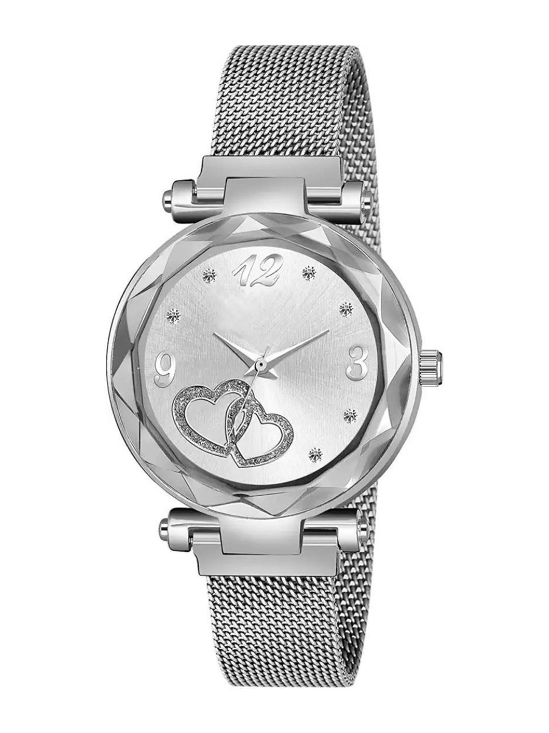 Miss Perfect Women Embellished Dial & Bracelet Style Straps Analogue Watch