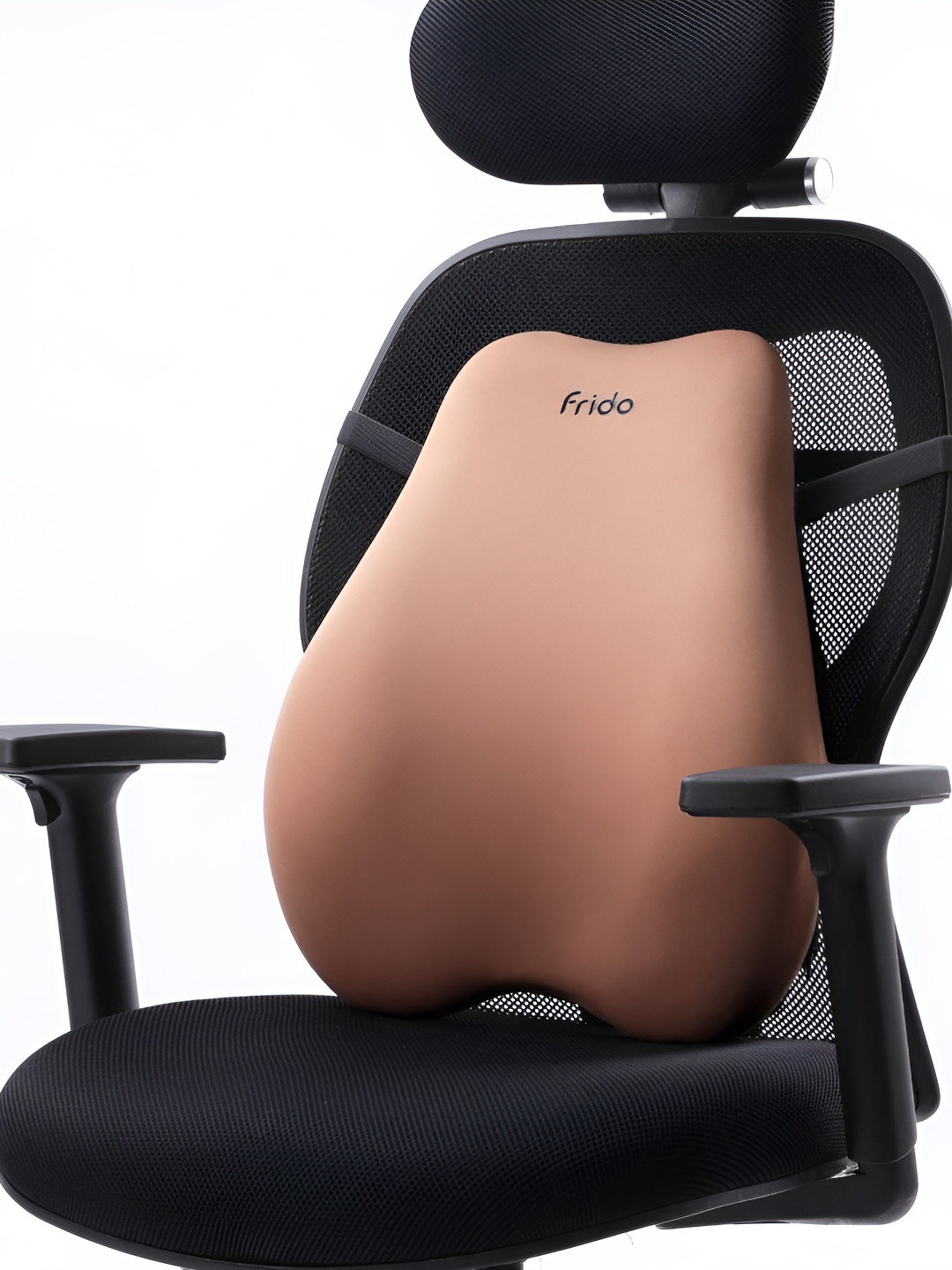 FRIDO Brown Backrest General Support Chair Pad