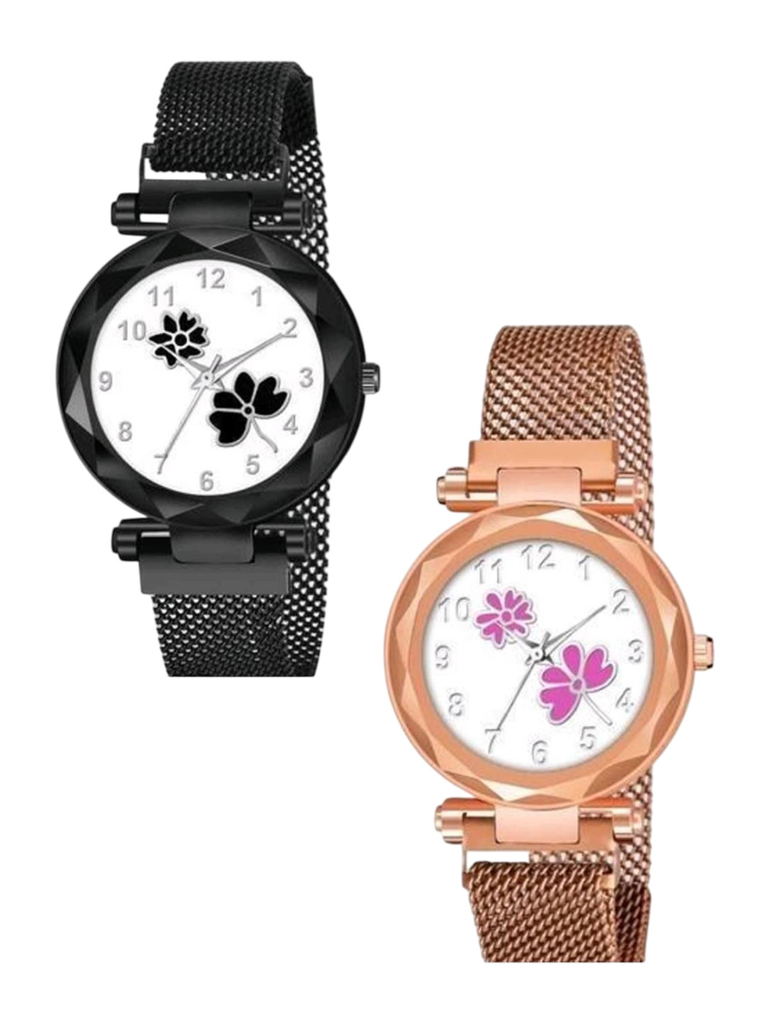 Miss Perfect Pack Of 2 Women Bracelet Style Analogue Watches Cvv240