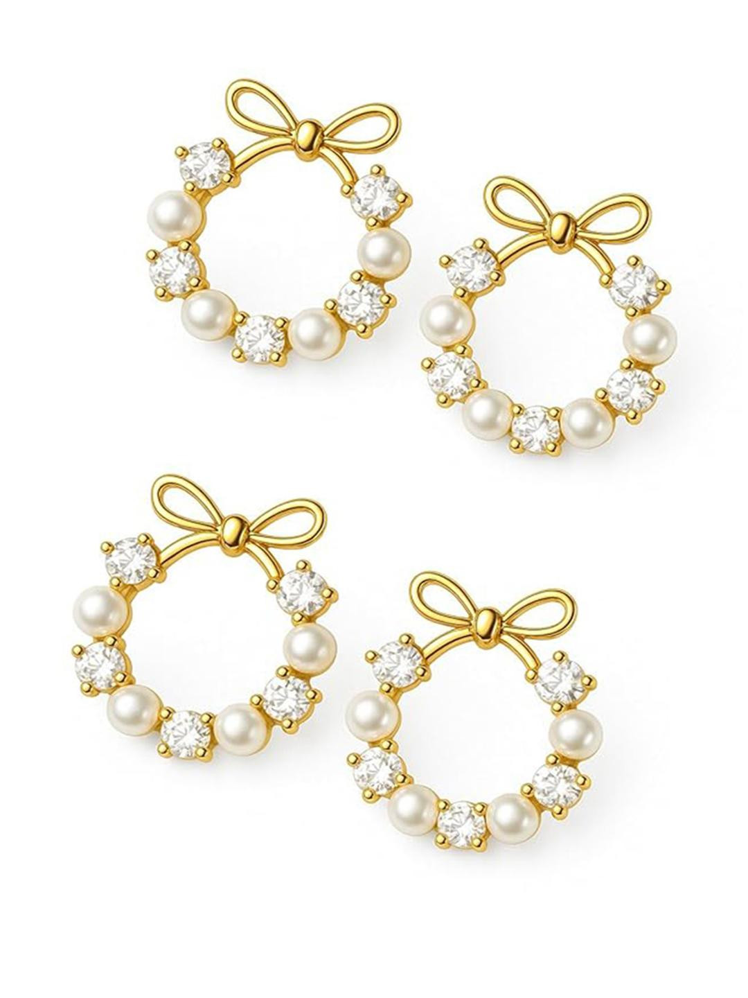 Balasundri Kids-Girls Alloy Rhinestone Earrings