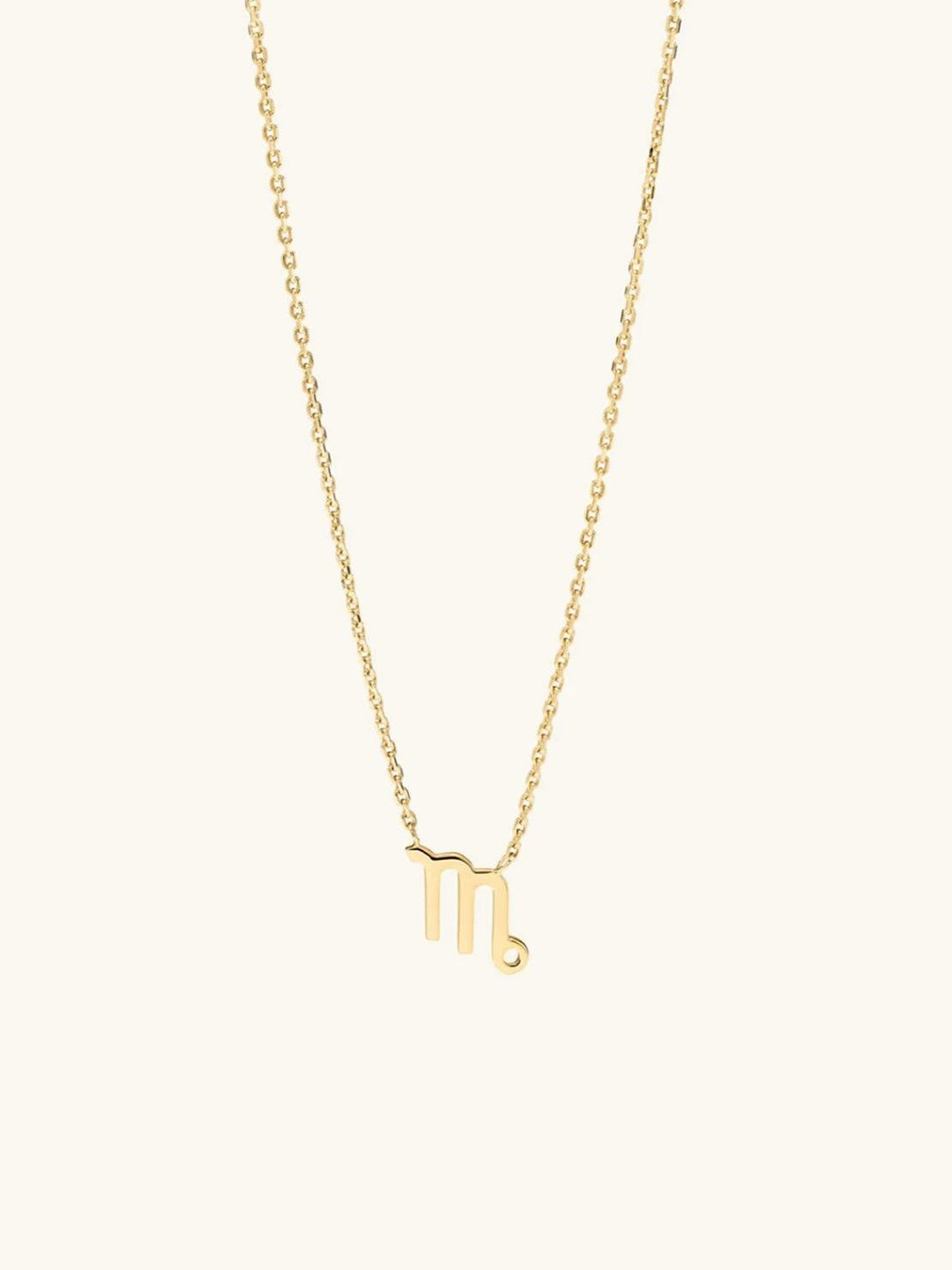 WOOYOU 925 Sterling Silver Virgo Zodiac Gold-Plated Pendant With Chain