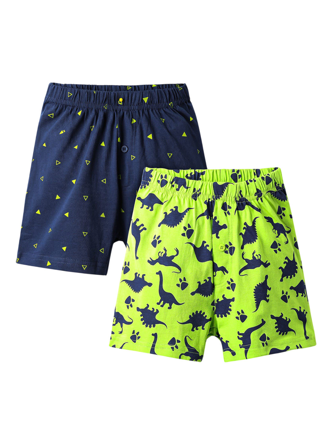 Honeyhap Boys Pack Of 2 Printed Pure Cotton Boxers 19484274