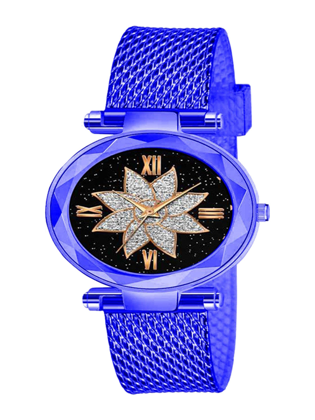 Miss Perfect Women Embellished Dial & Leather Straps Watch JK471