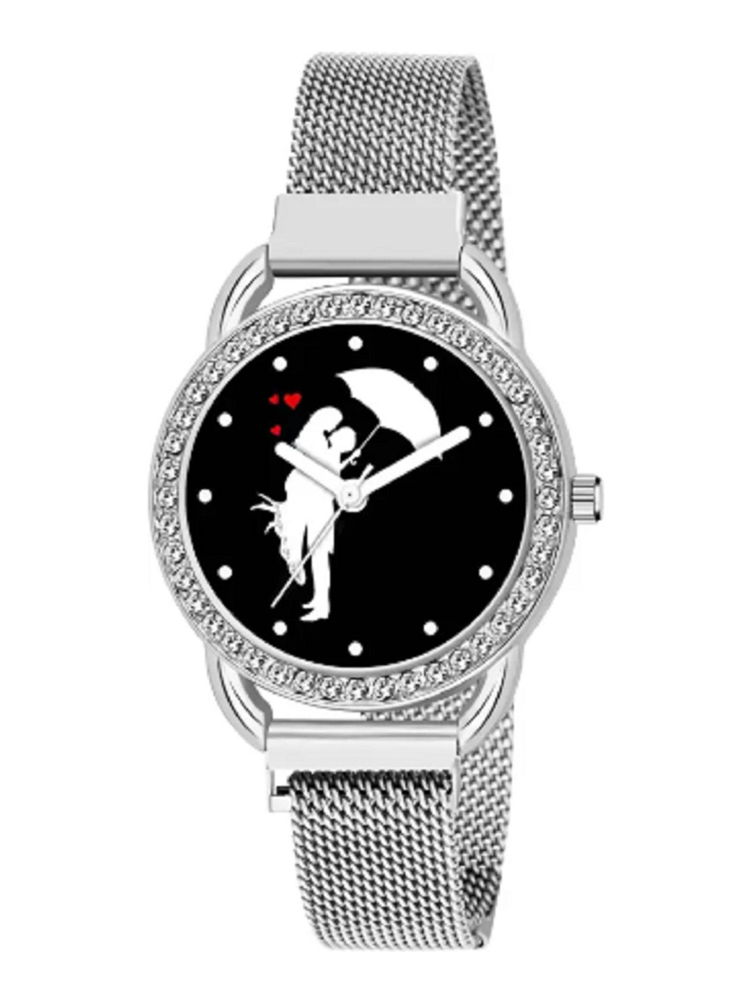 Miss Perfect Women Printed Round Dial & Bracelet Style Straps Analogue Watch DF70