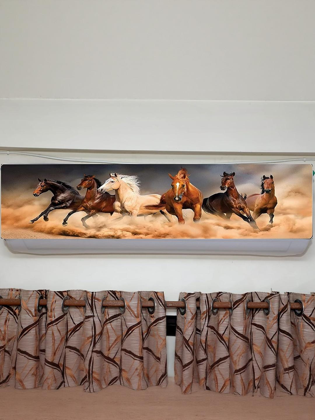4square Cotton Horse print Air Conditioner Appliance cover