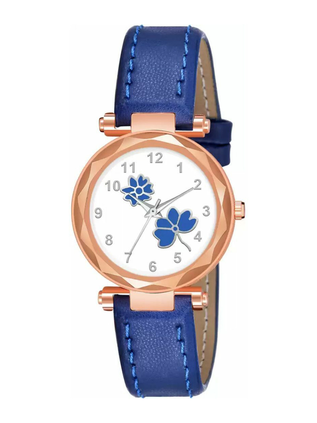 Miss Perfect Women Round Dial & Leather Textured Straps Analogue Watch YP100