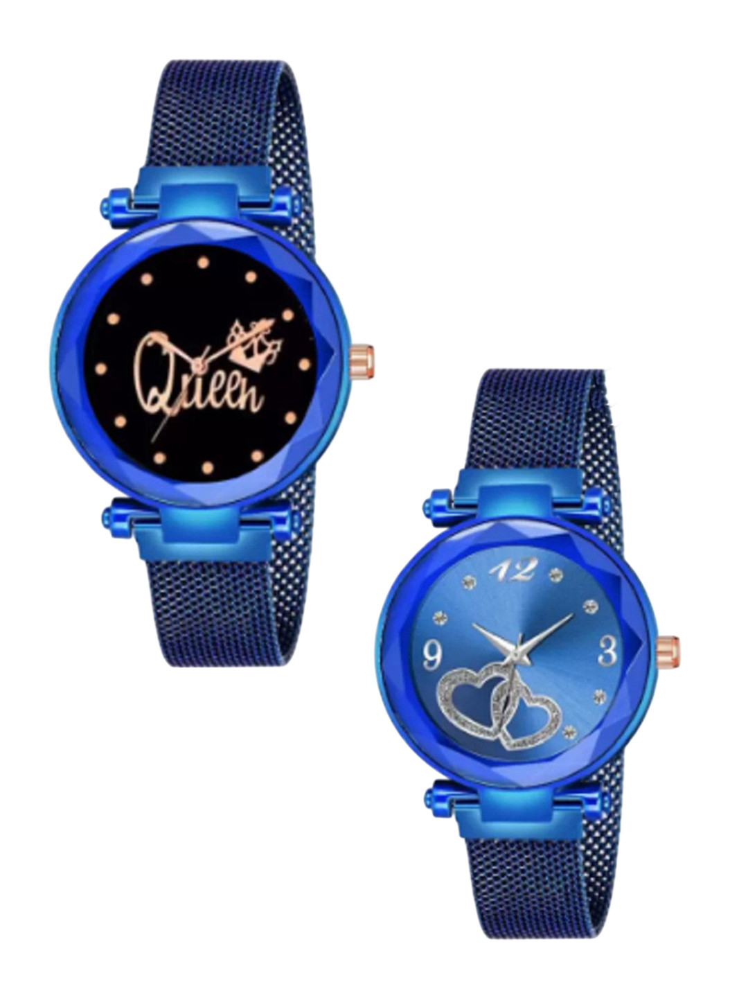 Miss Perfect Women Embellished Dial & Bracelet Style Straps Analogue Watch DF190