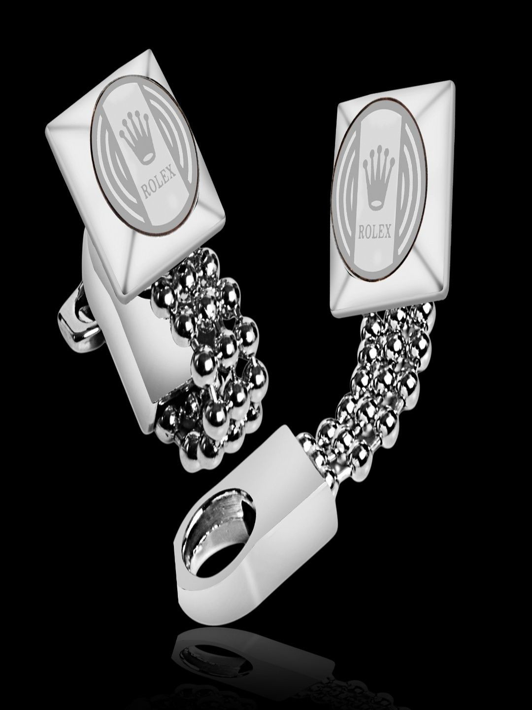 Curren Square Brass Cufflink Set