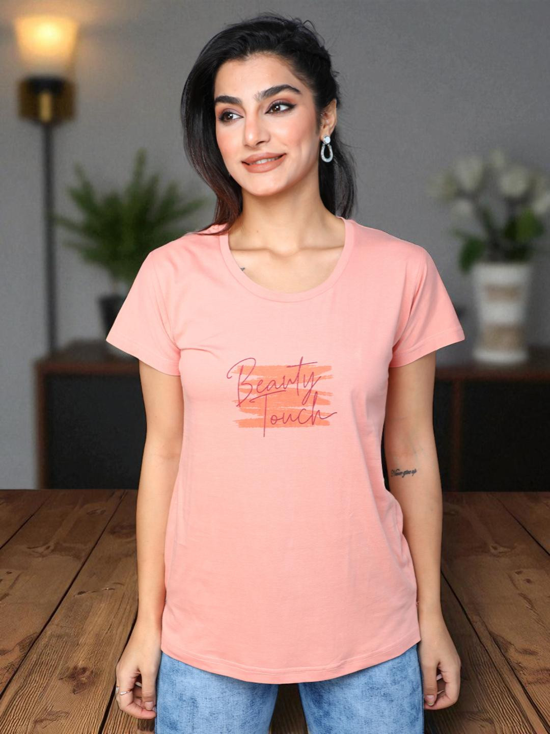 DressBerry Women Pure Cotton Daily wear T-shirts