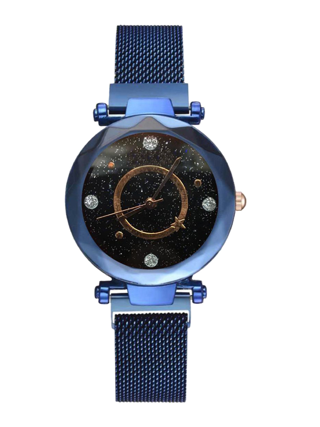 Miss Perfect Women Embellished Dial & Bracelet Style Straps Analogue Watch MEBL-O