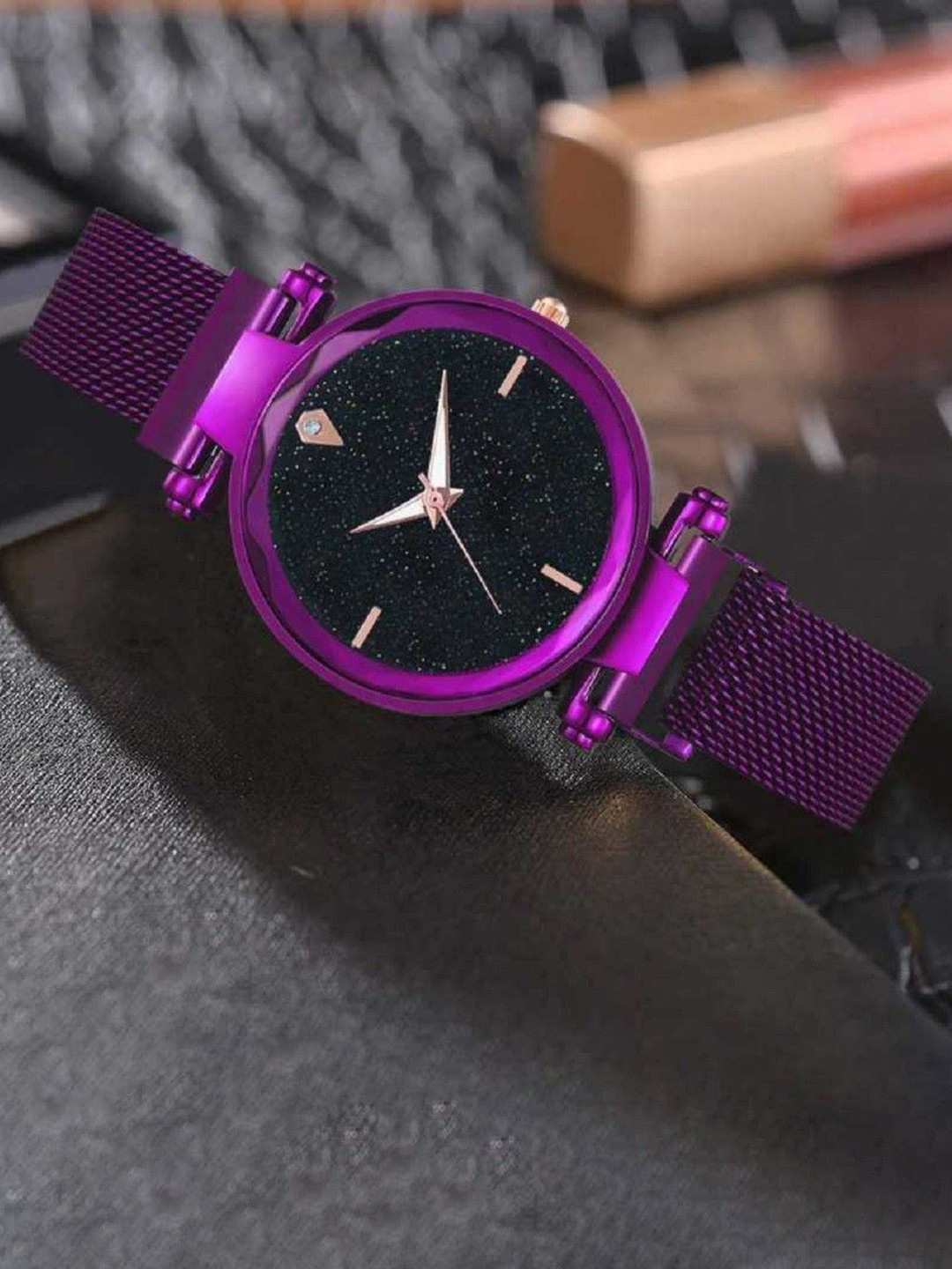 Miss Perfect Women Round Embellished Dial & Bracelet Style Straps Analogue Watch ar1446