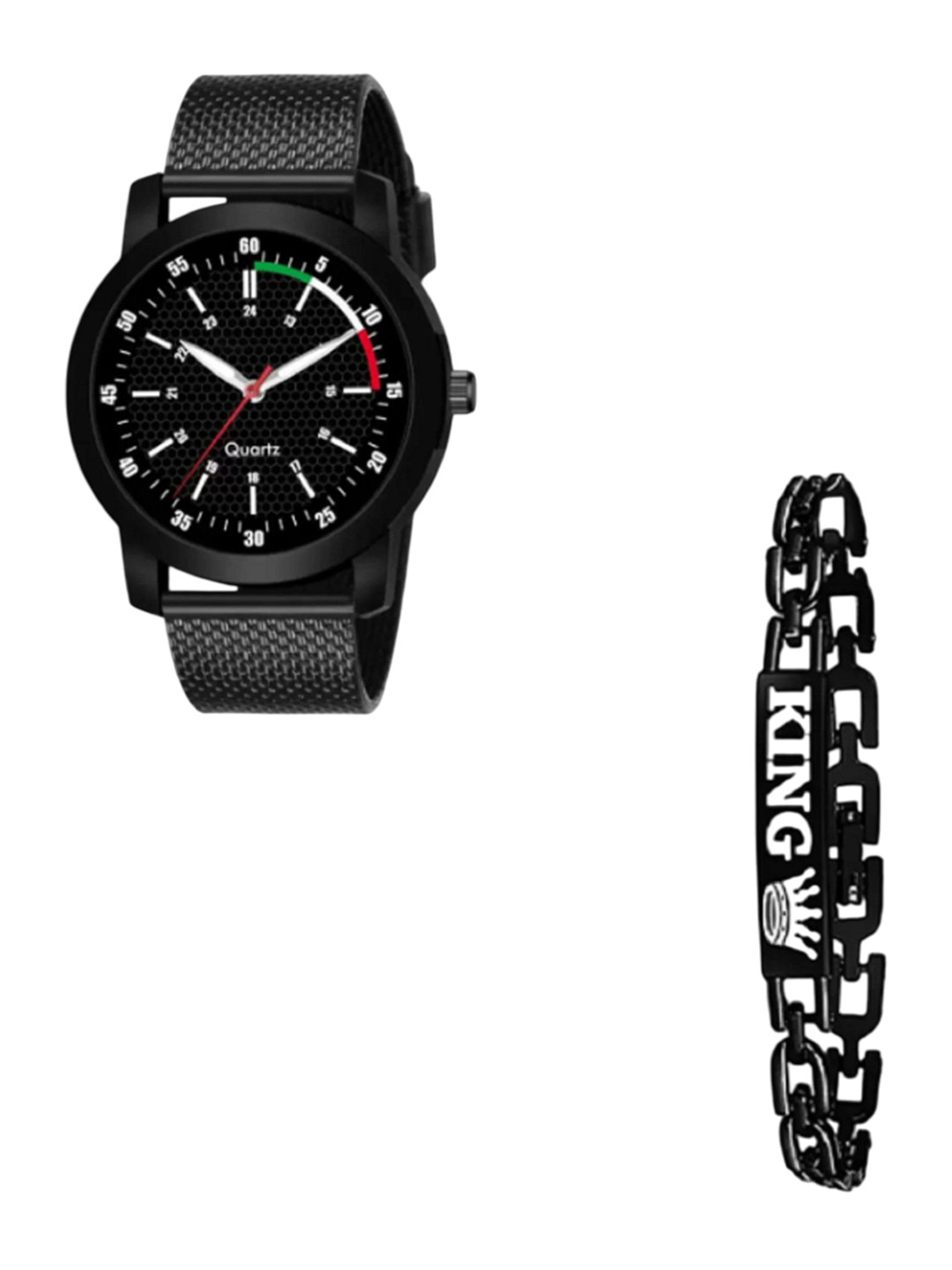 Miss Perfect Men Watch & Bracelet Gift Set PL548