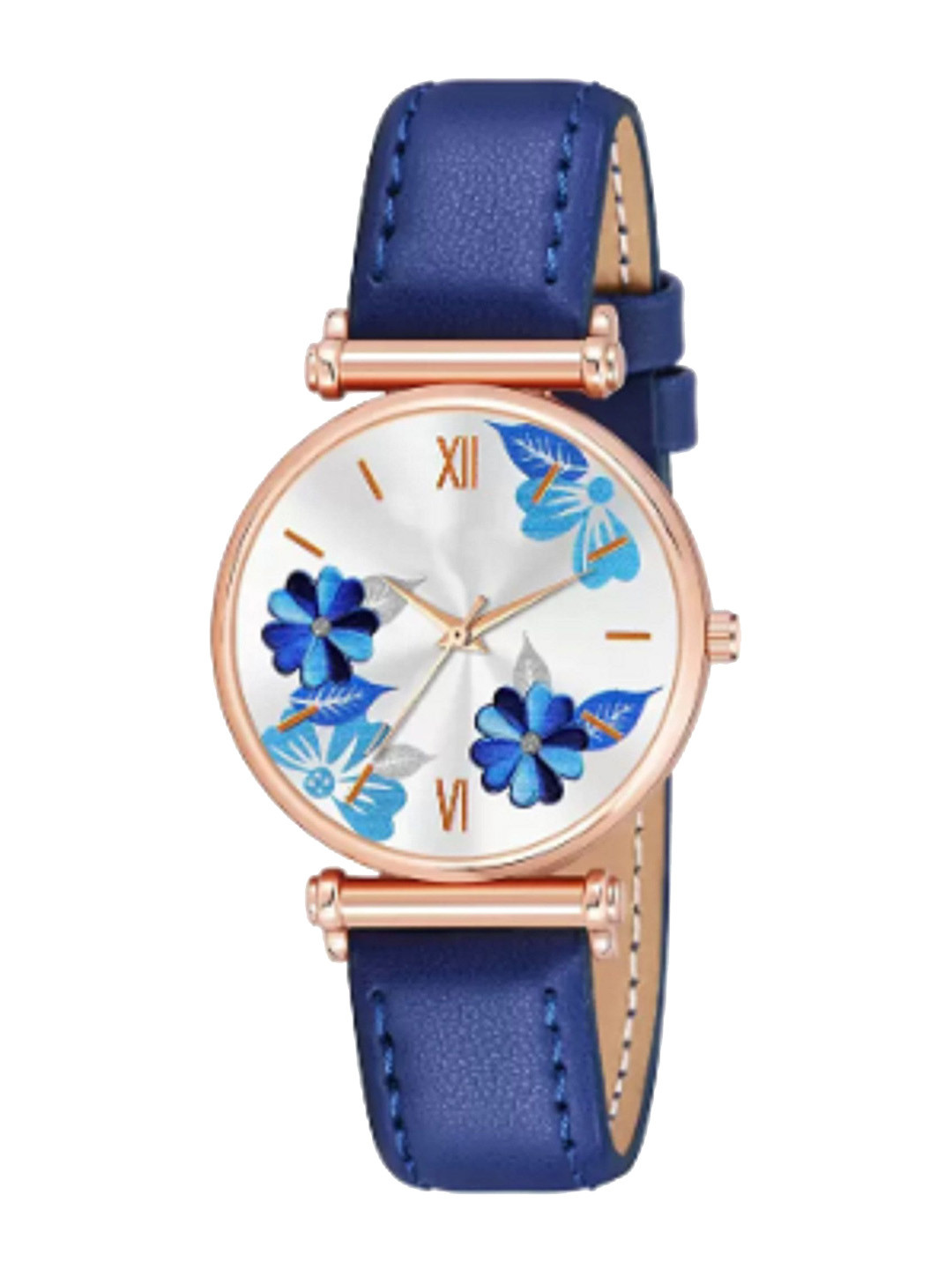 Miss Perfect Women Patterned Dial & Leather Straps Analogue Watch LJ416